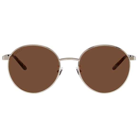 NEW Gucci Brown Round Unisex Sunglasses - Picture 2 of 4